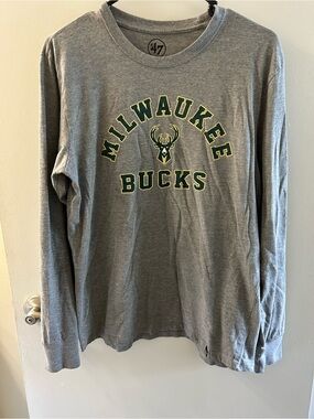 47 Gray Graphic Logo Crewneck Tee